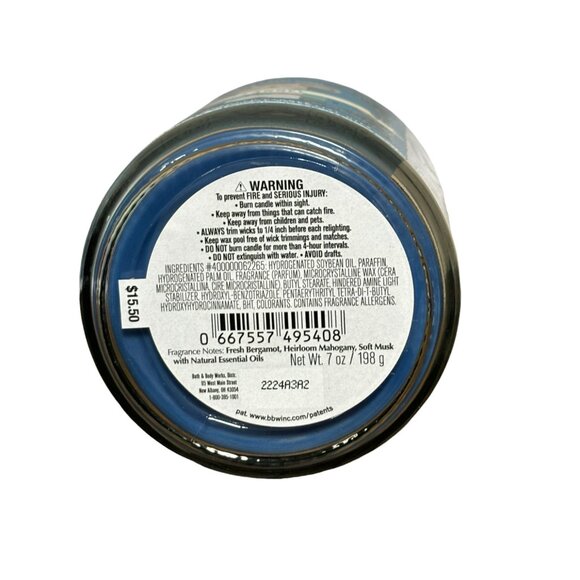 Bath & Body Works FLANNEL Scented Candle 7 oz Single Wick - Picture 4 of 4